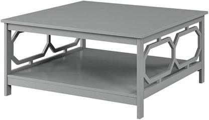 Convenience Concepts Omega Square 36" Coffee Table, Gray