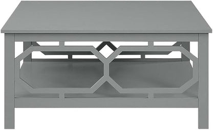Convenience Concepts Omega Square 36" Coffee Table, Gray