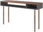 Manhattan Comfort Windsor Modern 2 Shelves Entryway Accent Console Table, 47.24", Grey and Nature