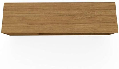 Manhattan Comfort Baxter 53.54" Mid Century TV Stand for Bedroom and Living Room Use, Entertainment Center with Storage, Shelves and Wine Racks, Ideal for 46 to 50 Inch Screens, Cinnamon