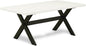 East West Furniture XT627 X-Style Kitchen Dining Table - a Rectangle Wooden Table Top with Stylish Legs, 40x72 Inch, Multi-Color
