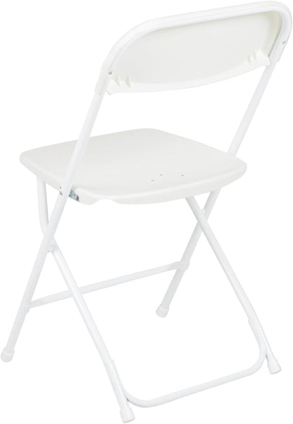 Flash Furniture Hercules Series Plastic Folding Chair - White - 20 Pack 650LB Weight Capacity Comfortable Event Chair-Lightweight Folding Chair