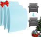 Couch Cushion Support for Sagging Seat Sofa Couch Supports for Sagging Cushions Curved 40D High Density Foam Blue Pack of 3