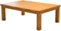 BJDesign Kotatsu - Japanese Heated Table - Wooden Chabudai Furniture with 120V Electric Heater - Low-Lying Dining and Work Desk with Temperature Control Knob (47x31in, Natural)