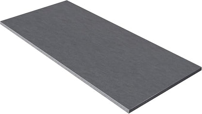 Kaboon Universal Tabletop 45"x20", Solid One-Piece Melamine Table Top, L-Desk Floating Desk DIY, Home and Office,Fabric Blue