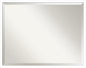 Amanti Art White Bathroom Mirror for Over Sink, 24x30 Svelte White Rectangle Vanity Mirror, Large Modern Contemporary Wood Frame, Hangs Horizonally and Vertically, Bathroom Wall Decor, Beveled Edge