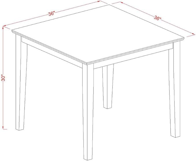 East West Furniture OXEL3-LWH-07 3 Piece Kitchen Table Set for Small Spaces Contains a Square Dining Room Table and 2 Gray Linen Fabric Upholstered Chairs, 36x36 Inch, Linen White