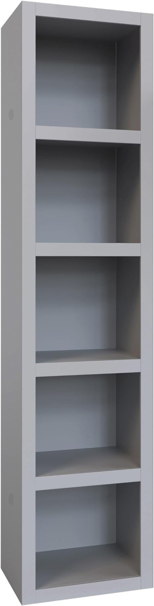 Oakland Living Grey 85-in Tall Wooden Bookcase Shelf