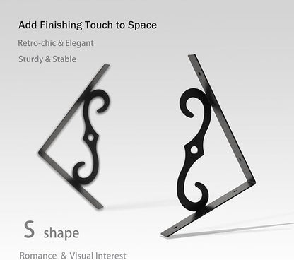 DINZI LVJ Long Wall Shelves, 39.4 Inch Large Floating Shelves Set of 2, Wide Display Shelf Wall Mounted with Brackets, Easy Hanging for Living Room, Toilet, Office, Bedroom, Espresso