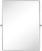 TEHOME 30x40'' Chrome Pivot Mirror Bathroom Tilt Vanity Mirror Large 40x30'' Polished Nickel Metal Framed Rectangle Tilting Beveled Vanity Mirrors for Wall, Vertical