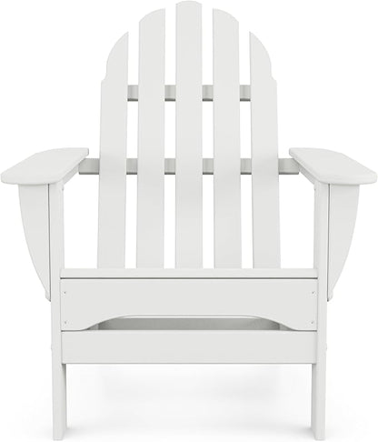 POLYWOOD AD5030WH Classic Folding Adirondack Chair, White 35.7 x 29 x 35.7 inches