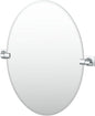 Gatco 5589 Waterline Frameless Oval Mirror, 26.5 Inch, Chrome