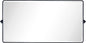 TEHOME 58 x 28'' Pivot Full Length Bathroom Vanity Mirror Matt Black Metal Framed Full Body Tilting Beveled Vanity Mirrors Wall Mounted Floor Pivoting Mirror for Bathroom, Living Room