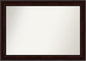 Amanti Art Silver Bathroom Mirror for Over Sink, 28x40 Classic Honey Silver Rectangle Vanity Mirror, Large Casual Frame, Hangs Horizonally and Vertically, Bathroom Wall Decor, Non-Beveled Edge