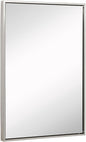 Hamilton Hills 30x40 inch Bathroom Mirror Cabinet - Large Rectangular Wall-Mounted Mirrors for Bathroom - 1/2 inch Floating Frame Vanity Mirror with Nickel Glass - Hangs Horizontal or Vertical