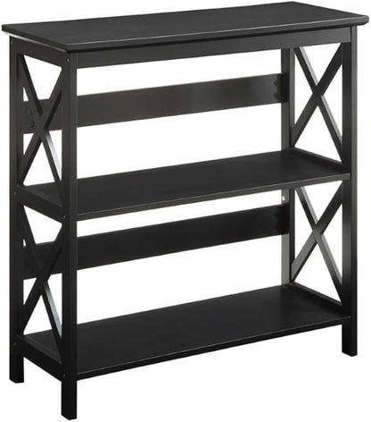 Convenience Concepts Oxford 3 Tier Bookcase, Black