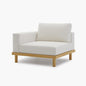 Acanva Minimalist Modular Sectional Sofa for Living Room, Wide & Deep Seat Convertible Furniture Set with Metal Frame and Movable Covers, Corner Chair, Off White