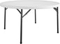COSCO Commercial 5' (60") Round Blow Mold Table, White