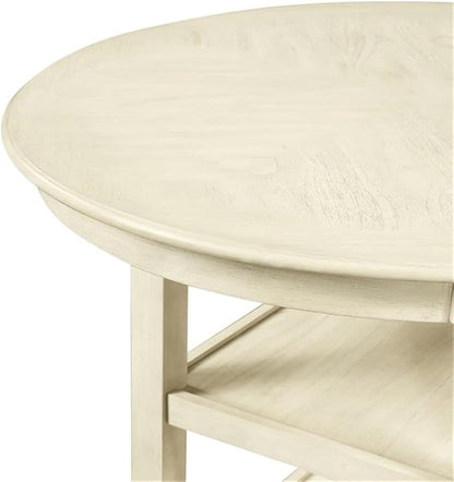 New Classic Furniture Amy 5-Piece Counter Dining Table Set, Beige and Brown