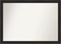 Amanti Art Brown Bathroom Mirror for Over Sink, 33x44 Furniture Espresso Rectangle Vanity Mirror, X-Large Casual Frame, Hangs Horizonally and Vertically, Bathroom Wall Decor, Non-Beveled Edge