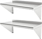 12''x36'' - 2PACKS Wall Mounted Stainless Steel Shelf NSF Commercial Metal Wall Mount Floating Shelving for Kitchen, Restaurant, Food Truck,Garage,Washrooms,Home&Hotel