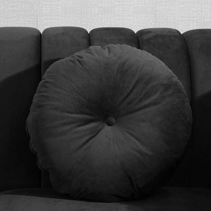 60" Loveseat Sofa, Microfiber Chesterfield Upholstered Sofas Love Seat, Couch Chair Sets with Style Button Tufted, Scroll Arms and Nailhead for Living Room, Office, Black