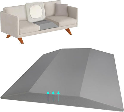 Couch Cushion Support, Sofa Cushion Supports for Sagging Cushions Trapezoid High Density Foam Replacement for Furniture Seat Sagging Gray Set of 1