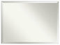 Amanti Art White Bathroom Mirror for Over Sink, 31x41 Svelte White Rectangle Vanity Mirror, X-Large Modern Wood Frame, Hangs Horizonally and Vertically, Bathroom Wall Decor, Beveled Edge from WI, USA