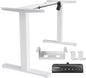 HUANUO Standing Desk Frame with 220lbs Powerful Brushless Motor, Thick T-Shaped Adjustable Desk Legs Made of Automotive-Grade Steel, for Max 75″ x 35″ Desktop, for Home Office, White Frame Only