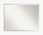 Amanti Art White Bathroom Mirror for Over Sink, 28x34 Basic White Rectangle Vanity Mirror, Large Casual Wood Frame, Hangs Horizonally and Vertically, Bathroom Wall Decor, Beveled Edge from WI, USA