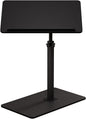 C Shaped End Table,20" W x 14" L,17"-31" Adjustable Height,Swivel and Turnable Desktop,Foldable Side Table for Small Spaces,Black Walnut (Black, 19.7" x 13.8")