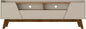 Manhattan Comfort Marcus Mid Century Modern 70 Inch TV Stand with Drawers, Cable Management, 4 Shelves and Soft Close Doors, Entertainment Center and Media Console for Living Room, Off White