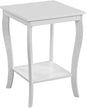 Convenience Concepts American Heritage Square End Table with Shelf, White