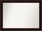 Amanti Art Silver Bathroom Mirror for Over Sink, 31x42 Classic Honey Silver Rectangle Vanity Mirror, X-Large Casual Frame, Hangs Horizonally and Vertically, Bathroom Wall Decor, Non-Beveled Edge