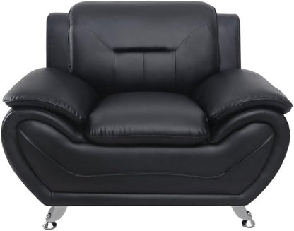 Container Furniture Direct Michael Sofa and Chair Set Black