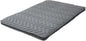EMOOR Japanese Wool-Blend Padded Futon Mattress GOMA Queen Dark Gray, Gusset Foldable Sotrable Elastic Bands Floor Sleeping Guest Bed Tatami Mat