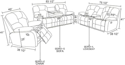 Manual Breathing Leather Reclining Sofa, Leather Recliner Couch, Comfortable Wide Lazy Leather Sofa for Living Room (Brown, Two Seater Loveseat)