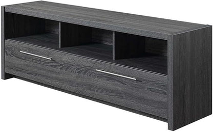 Convenience Concepts Newport Marbella 60 inch TV Stand with Cabinets and Shelves Home_Furniture_and_Decor, unspecified, Weathered Gray