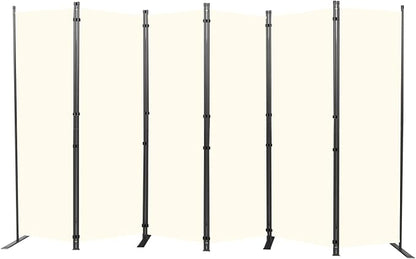 Room Divider 6FT Portable Room Dividers and Folding Privacy Screens, 132'' W Fabric Divider for Room Separation, 6 Panel Partition Room Dividers Freestanding Wall Divider Screen for Dorm Studio Office