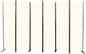 Room Divider 6FT Portable Room Dividers and Folding Privacy Screens, 132'' W Fabric Divider for Room Separation, 6 Panel Partition Room Dividers Freestanding Wall Divider Screen for Dorm Studio Office