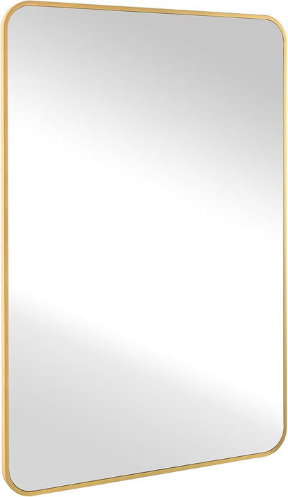 Black Bathroom Mirror,Rectangle 24 x 36 Inch Vanity Wall Mirror,Modern Mirror for Wall,Rectangular Mirror with Wood Frame for Bedroom Living Room Entryway