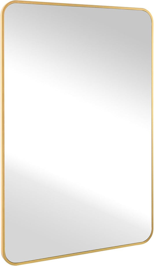Black Bathroom Mirror,Rectangle 24 x 36 Inch Vanity Wall Mirror,Modern Mirror for Wall,Rectangular Mirror with Wood Frame for Bedroom Living Room Entryway