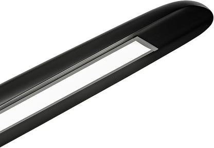 51" Wood Linear Pendant Light Black Linear Pendant Dinning Room Hanging Lights LED Dimmable Chandeliers 36w for Dining Room Pool Table Lights Kitchen Island Light Black