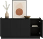 Prepac Simply Modern 4 Door Console Table Storage Cabinet, Buffet Cabinet for Storage and Organization, Modern Side Table with Doors & Shelves, 60”W x 30”H x 16”D, Black