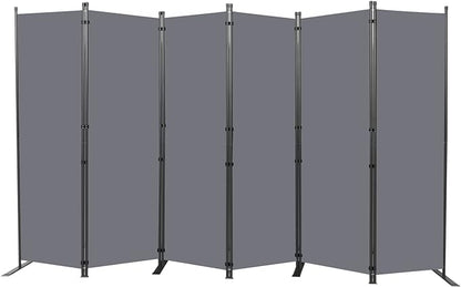 Room Divider 6FT Portable Room Dividers and Folding Privacy Screens, 132'' W Fabric Divider for Room Separation, 6 Panel Partition Room Dividers Freestanding Wall Divider Screen for Dorm Studio Office