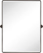 TEHOME 30 x 40'' Oil Rubbed Bronze Pivot Bathroom Mirror Tilt Vanity Mirror Large 40x30'' Dark Bronze Metal Framed Rectangle Pivoting Beveled Vanity Mirrors for Wall, Vertical