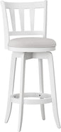 HILLSDALE Presque ISLE Wood BAR Height Swivel Stool White