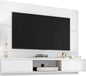 Manhattan Comfort Vernon 62" Floating Entertainment Center, Wall Mounted TV Stand for 55'' Television with Concealed & Open Storage, Hole for Cable Management, White
