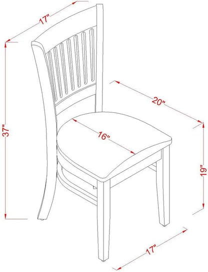 East West Furniture BOVA5-LWH-C 5 Piece Dinette Set for 4 Includes a Round Kitchen Table and 4 Linen Fabric Upholstered Dining Chairs, 42x42 Inch, Linen White