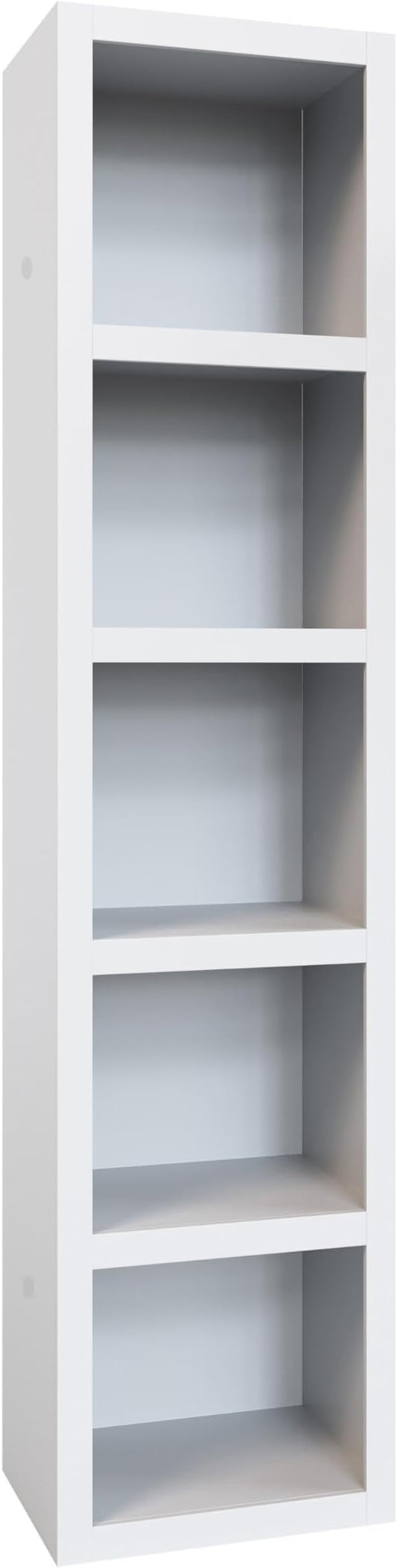 Oakland Living White 85-in Tall Wooden Bookcase Shelf